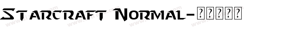 Starcraft Normal字体转换